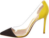 Thumbnail for your product : Gianvito Rossi 100 Plexi & Suede Pump