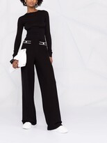Thumbnail for your product : Ferragamo Side Stripe Wide-Leg Trousers
