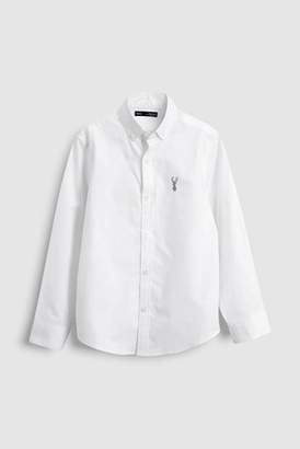 Next Boys Navy Long Sleeve Oxford Shirt (3-16yrs)