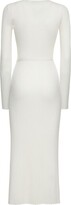 Thumbnail for your product : Gabriela Hearst Luisa belted wool rib knit long dress