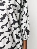 Thumbnail for your product : Odeeh Cropped Sleeve Printed Dress