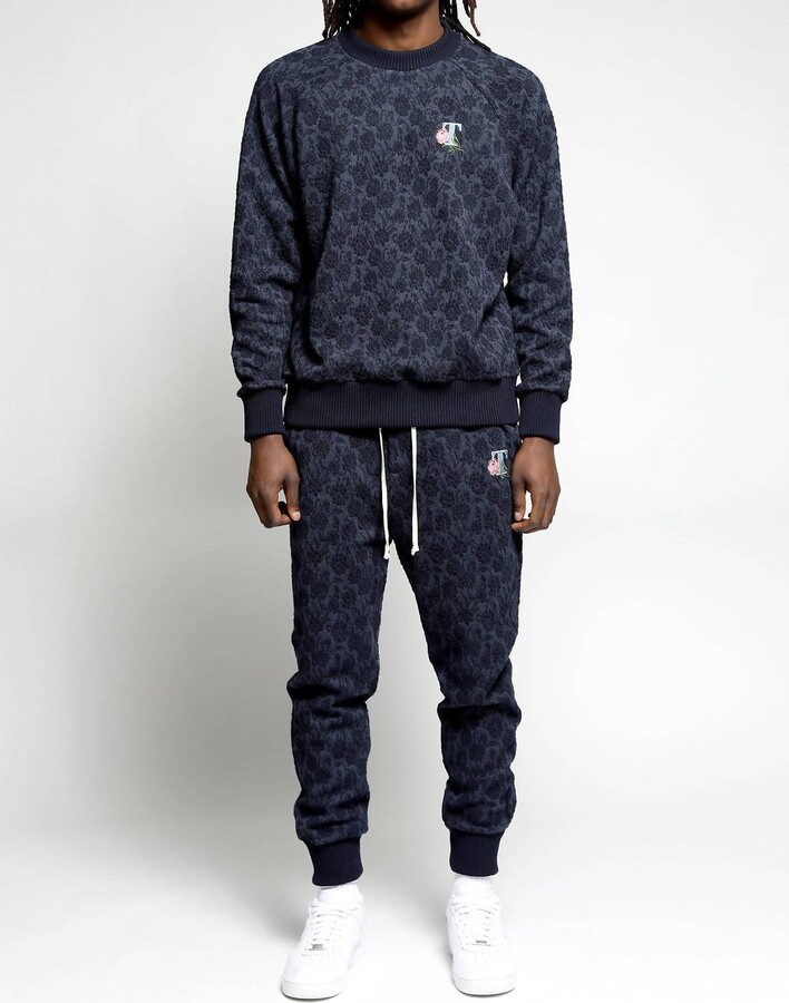 Twenty Montreal Floral 3D Blister Pants In Twilight