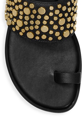 MICHAEL Michael Kors Sonya Flat Embellished Leather Sandals