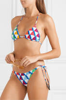 Thumbnail for your product : Emma Pake Esta + Lia Printed Triangle Bikini