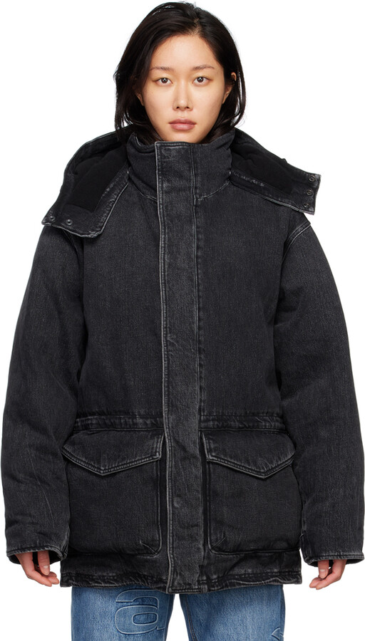 Denim Puffer Jacket | ShopStyle CA
