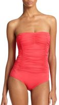 Thumbnail for your product : Carmen Marc Valvo One-Piece Ruched Bandeau Swimsuit