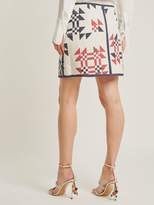 Thumbnail for your product : Isabel Marant Lickly Geometric-print Mini Skirt - Womens - Cream Print
