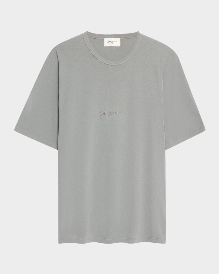 Saint Laurent Men's Basic Logo T-Shirt
