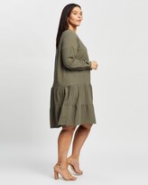 Thumbnail for your product : Atmos & Here Atmos&Here Curvy - Women's Green Mini Dresses - Delany Mini Dress - Size 18 at The Iconic