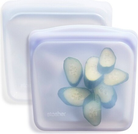 Stasher StasherPremiumSiliconeReusableBagsSandwichSet-2pk:Airtight,BPA&Phthalate-FreeFoodStorageContainers