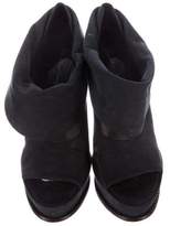 Thumbnail for your product : Elizabeth and James Nubuck Peep-Toe Booties