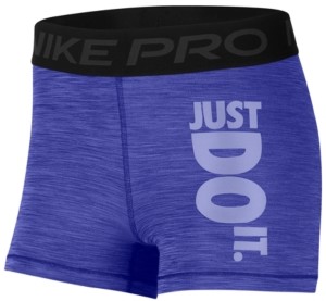 purple nike pro shorts