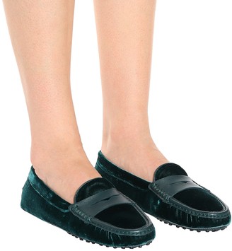 Tod's Exclusive to Mytheresa Gommino velvet loafers