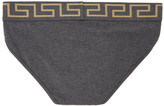 Thumbnail for your product : Versace Underwear Two-Pack Grey Medusa Briefs