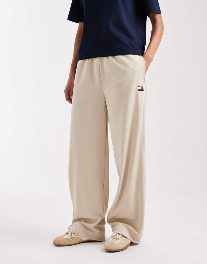 Tommy Jeans archive track pants in beige