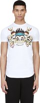 Thumbnail for your product : DSquared 1090 Dsquared2 White Tribal Graphic T-Shirt