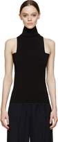 Thumbnail for your product : Calvin Klein Collection Black Geometric Sleeveless Turtleneck