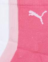 Thumbnail for your product : Puma 3 Pack Short Crew Quarter Socks In Multi 231011001422