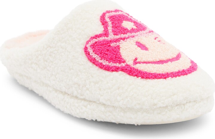 Joe Boxer Cowboy Smiley Faux Shearling Clog