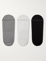 Thumbnail for your product : Marcoliani Milano Three-Pack Invisible Touch Stretch Pima Cotton-Blend No-Show Socks