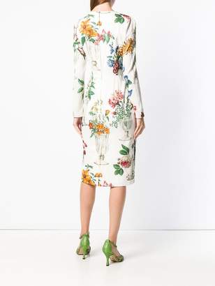 Dolce & Gabbana floral long sleeved dress