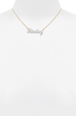 Jane Basch Designs Personalized Nameplate Diamond Pendant Necklace