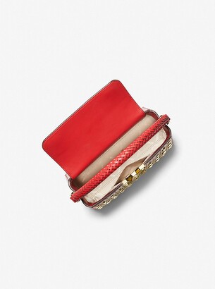 Michael Kors Karlie leather satchel bag - ShopStyle