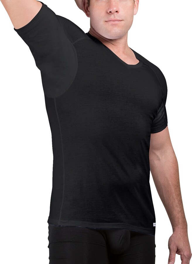 Ejis Sweat Defense Undershirt V Neck Underarm Sweat Proof Cotton