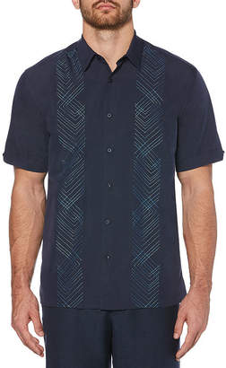 Cubavera 1/25 Spring Fashion Mens Short Sleeve Button-Front Shirt