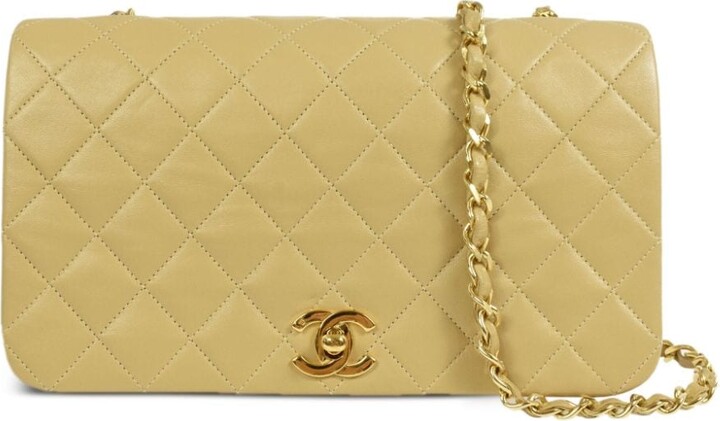 Chanel Pre Owned 1990 Full Flap shoulder bag - ShopStyle
