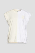Thumbnail for your product : Baum und Pferdgarten Two-tone organic cotton-jersey top