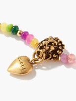 Thumbnail for your product : Gucci Lion-head Beaded Bracelet - Multi