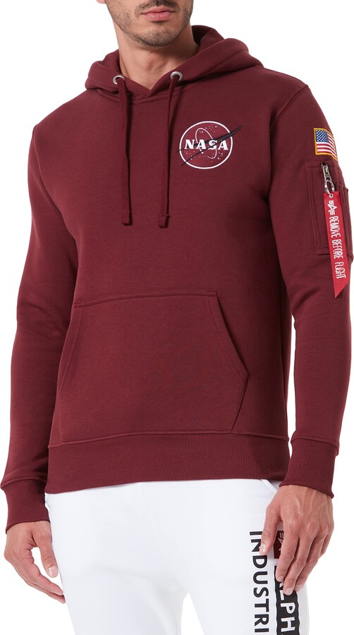 Alpha Industries Nasa Nasa Red Sweatshirt Alpha Industries Men's