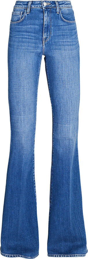 L'Agence Bell High-Rise Flare Jeans - ShopStyle