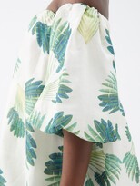 Thumbnail for your product : Raquel Diniz Jennyfer Off-shoulder Linen-blend Mini Dress