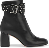 Thumbnail for your product : Red(V) Flower Puzzle Buckled Studded Leather Ankle Boots
