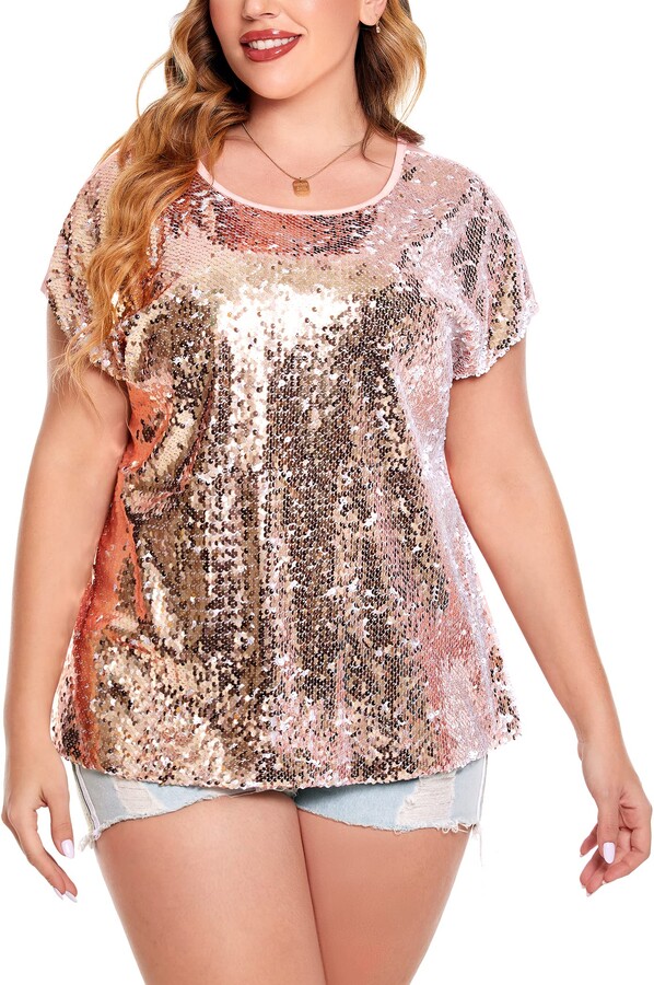 rose gold plus size top
