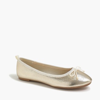 girls gold ballerina shoes