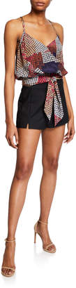 Ramy Brook Adele Slit-Front Shorts