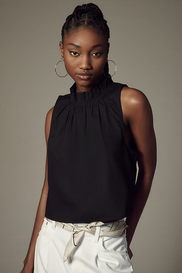 black halter tank top