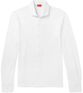 Thumbnail for your product : Isaia Cutaway-Collar Cotton-Pique Shirt
