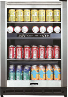 Magic Chef 44 Bottle Dual-Zone Convertible Wine Cooler