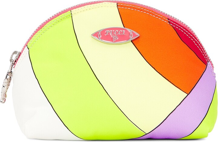 Emilio Pucci Small Beauty Case in Lemon,Red