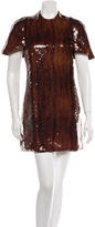 Thumbnail for your product : Ellery Sequin Cape Sleeve Dress w/ Tags