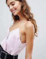 Thumbnail for your product : Bershka Woven Cami In Pink