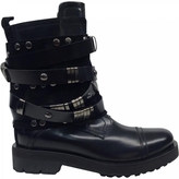 Thumbnail for your product : CNC Costume National Black Leather Ankle boots