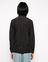 Thumbnail for your product : A. J. Morgan BACK By Ann-Sofie Silk Mix Worker Shirt