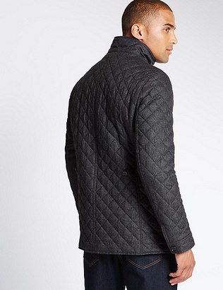 Marks and Spencer Quilted Textured Jacket with StormwearTM