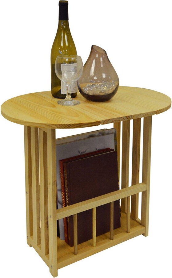 Watsons 'Haughton' Swivel Top Side / End Table With Storage Rack
