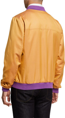 Stefano Ricci Men's Cashmere/Silk Zip-Front Sport Jacket
